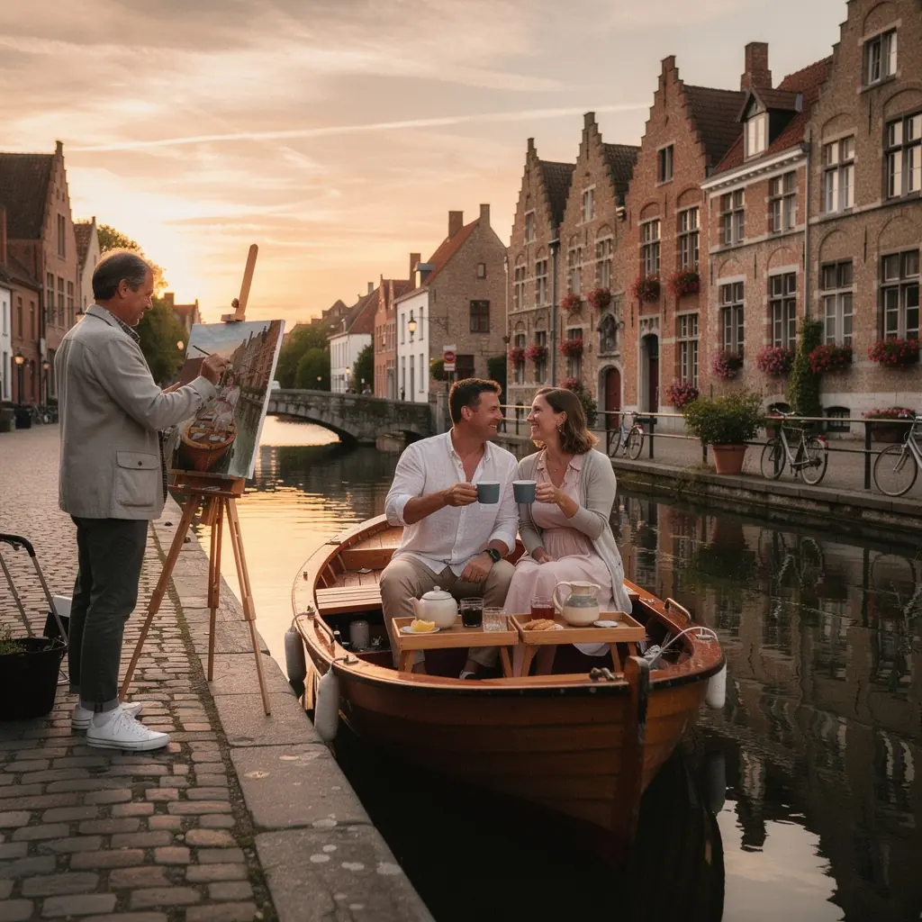 Vue d'un salon cosy avec des invités dégustant du thé Earl Grey.